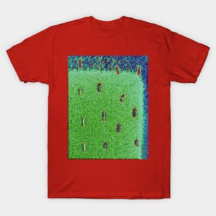 Fuzzy Green Dash T-Shirt